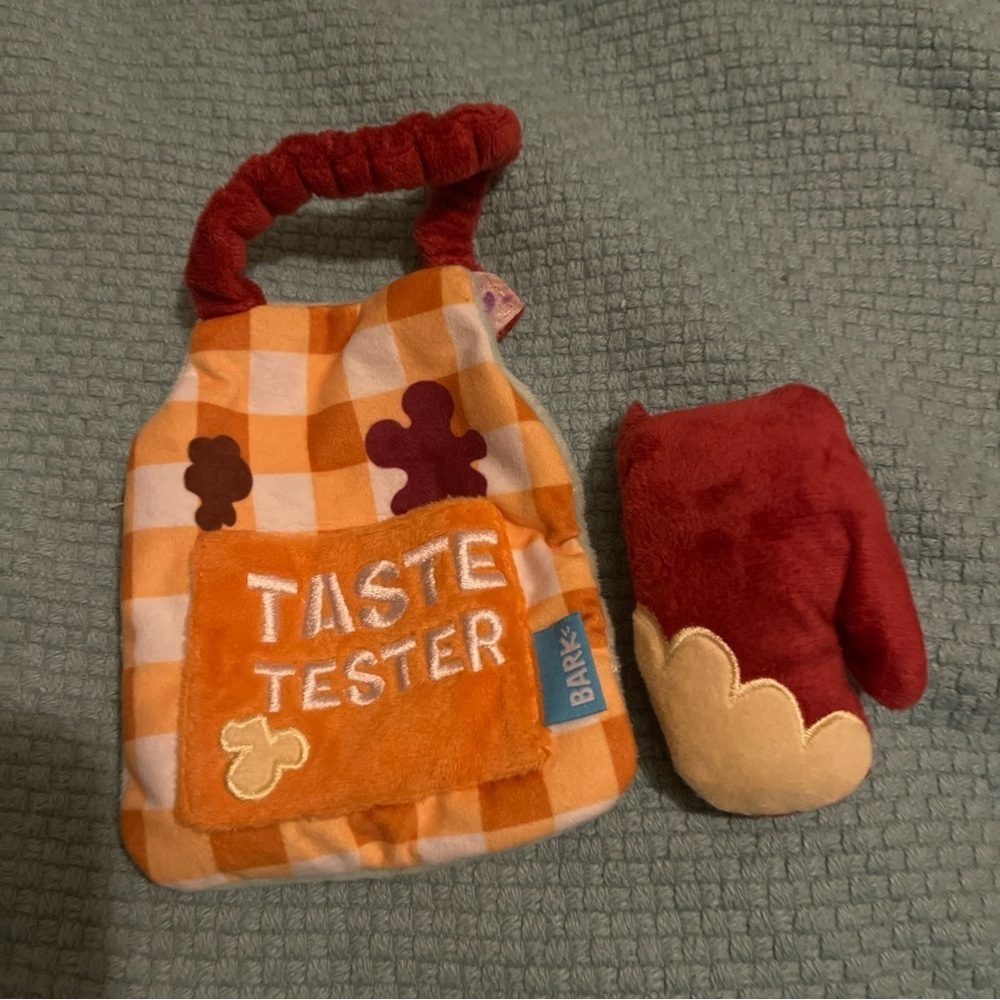 Bark Box Recipe Lickin' Kitchen Kit 2 pc Thanksgiving Taste Tester XS/S Dog Toy